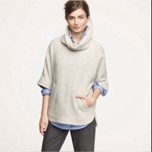 J. Crew Herringbone Cowlneck Poncho | Size: Small